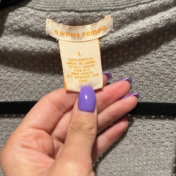 Sweet Romeo open bat sleeve slouchy cardigan - Picture 3 of 7